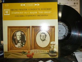 Schubert Symphony In C Major The Great Bruno Walter Columbia So Lp 6 Eye Stereo