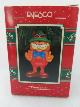 Pinocchio Garfield Enesco Treasury Of Christmas Ornament 577391 - Mib