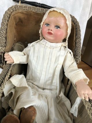 Big 24 inches Martha CHASE hospital baby doll marked Perfect 2