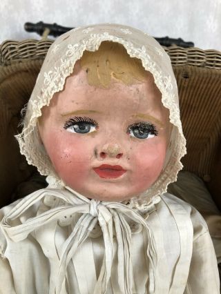 Big 24 inches Martha CHASE hospital baby doll marked Perfect 3