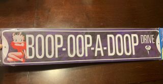Betty Boop Tin Sign Boop - Oop - A - Doop Drive Design