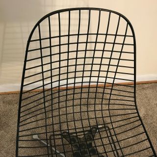 Vintage Herman Miller Eames MCM Wire Swivel Chair 6