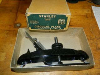 Vintage Stanley No.  20 Circular Plane In The Box