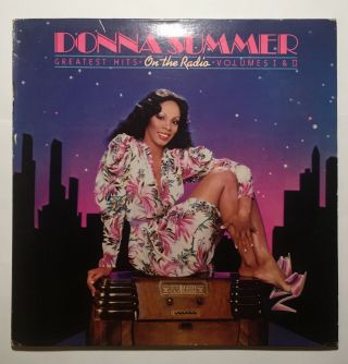 Donna Summer On The Radio Greatest Hits Vol.  I & Ii Vinyl 2lp,  Full Poster 1979