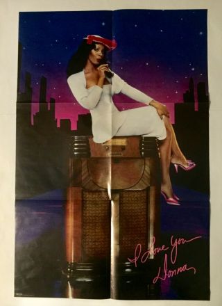 Donna Summer On The Radio Greatest Hits Vol.  I & II Vinyl 2LP,  full poster 1979 3