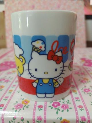 Sanrio Vintage Hello Kitty Ceramic Teacup Cup Of Tea Mug Cup 1976