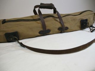 Vintage C.  C.  Filson Canvas Twill & Leather No 41 Fishing Rod Bag