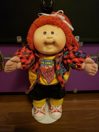 Cabbage Patch Kid - Headmold 19 - Rare Brown Eyes - Factory - Designer Line Clothes