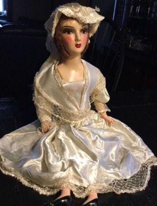 Antique Lenci Style 26 " Boudoir Doll 1920 