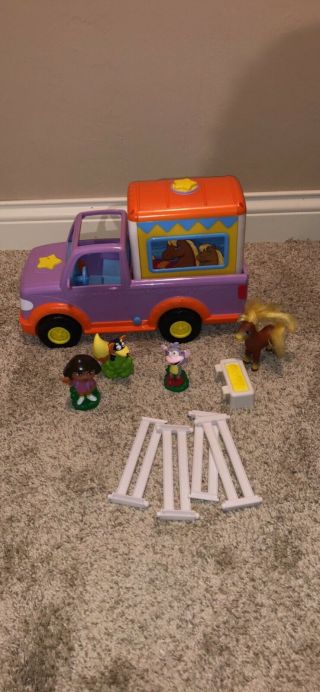 Dora The Explorer Talking Travel And Care Pony Truck