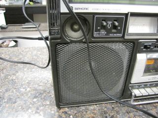 Vintage JVC RC - 838JW Boombox Ghettoblaster Stereo Radio Cassette Player - 6