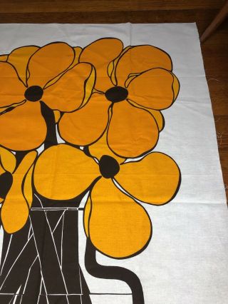 Vintage Howard Smith for Vallila Finland Tapestry Fabric Art Screen print 6