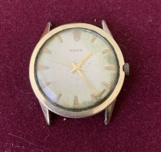 Vintage Mens Rolex 14k Gold Filled Watch See Photos