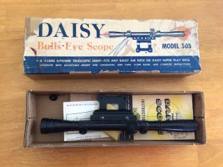 Vintage Daisy Bb Gun Bulls Eye Scope Mod 303;
