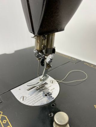 Vtg Singer 301A Slant Needle Portable Sewing Machine Heavy Duty w/CASE - 5