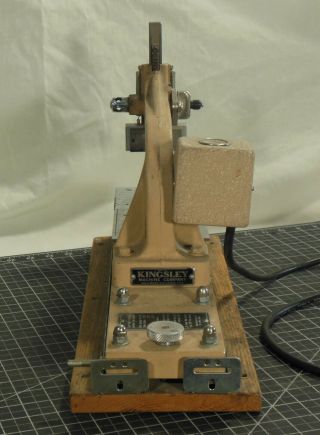 Vintage Kingsley Hot Foil Stamping Machine and Accessories Model LM 55 NF 5