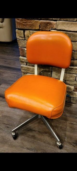 Steelcase Vintage Office Chair | Classic Deep Orange | Formerly Isu | 9.  5 Cond