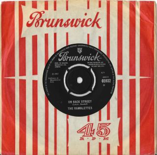Mod Northern Soul/r&b 45 The Ramblettes " On Back Street " 1965 Brunswick Uk Vinyl