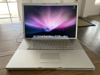 Apple Powerbook G4 17 " Laptop,  Vintage Apple Mouse For
