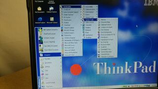 Vintage IBM Thinkpad A31 Laptop Windows 98 operating system Office 2000 15 