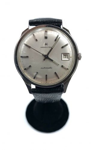 Vintage Hamilton Stainless Steel Automatic Mens Date Watch 1960s S19