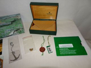 ROLEX OYSTER VINTAGE WATCH BOX 68.  00.  55 ANCHOR,  TAG,  LINK & BOOKLET WOW 3