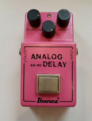 Ibanez Ad - 80 Vintage Electric Guitar Analog Delay Effects Pedal