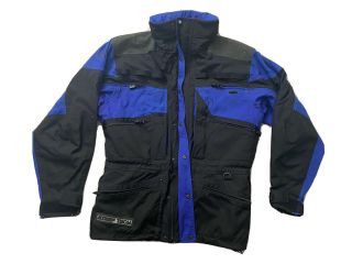 Vtg The North Face Mens Large Steep Tech Ski Jacket Blue Black Snow Parka Coat