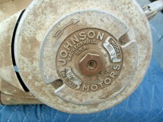 1938 JOHNSON SEAHORSE OUTBOARD MOTOR 1.  1hp MS38 with SAUSAGE TANK vintage 5