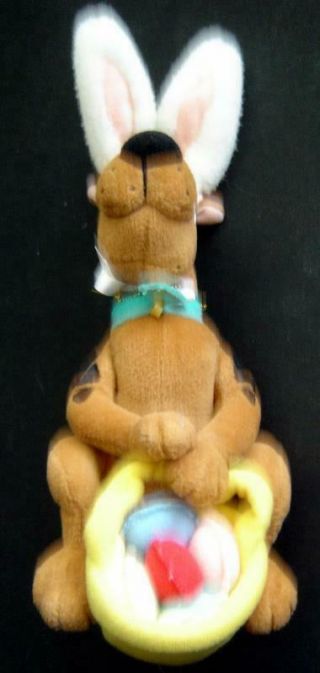 Scooby - Doo Dog Soft Plush Easter Bunny With Basket Of Eggs 3 1/2 " X 8 "