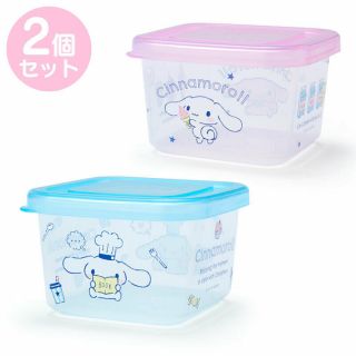 Japan Sanrio Cinnamoroll Mini Food Container Storage Case Set Of 2