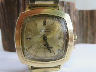 Vintage Longines Ultra Chron 10k Gold Filled Automatic Mens Watch Runs Rp13