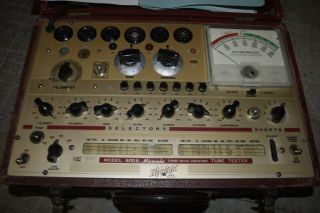 Vintage Hickok Model 600a Dynamic Mutual Conductance Tube Tester Powers Up P&r