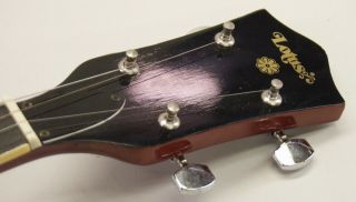 Vintage Lotus 5 String Banjo with Remo Head,  Hard Case,  Strap,  Picks 4