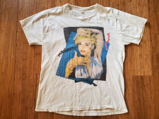 Vintage 1990 Madonna Blonde Ambition Tour T Shirt Xl Vogue Strike A Pose