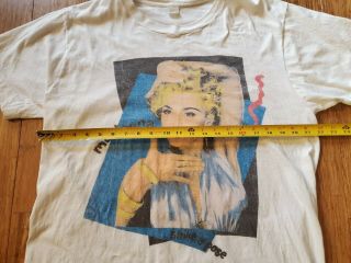 Vintage 1990 Madonna Blonde Ambition Tour T Shirt XL Vogue Strike A Pose 6