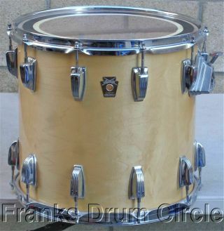 Vintage Ludwig Classic Maple 14 " Tom W/ Modular Mount Natural Thermogloss
