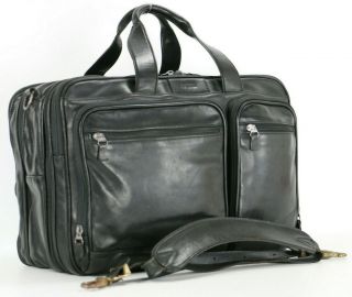 Hartmann Vintage Leather Briefcase Duffle Carry - On Lugguage Business Bag Mens