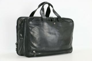 HARTMANN Vintage Leather Briefcase Duffle Carry - On Lugguage Business Bag Mens 2