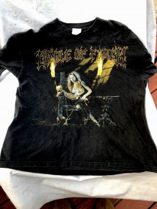 Vintage Cradle Of Filth Dead Girls Dont Say No Psycopathia Sexualis T Shirt Lg