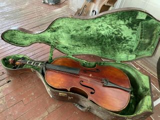Vintage Anton Schroetter Mittenwald Bayern Cello Full Size See Pictures
