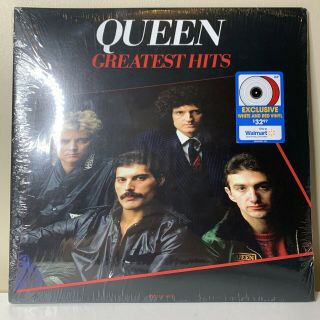 Queen Greatest Hits 2x Lp - Red & White Vinyl Walmart Exclusive