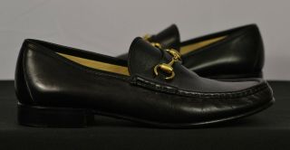 GUCCI Horsebit Loafers Tom Ford Era Made in Italy Mens Shoes Leather 9E Vintage 5