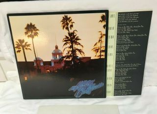 Eagles - Hotel California Lp (1976 Asylum 7e - 1084),  Poster 1st Press (exc, )