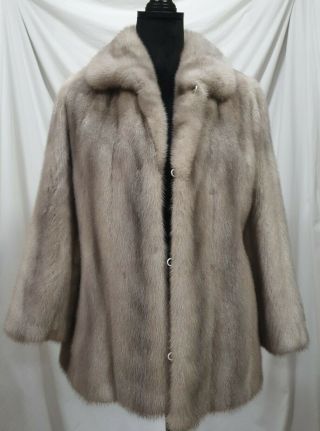 Vintage Grey Mink Fur Coat