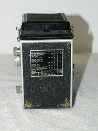 Vintage German Rolleiflex DRP DRGM Compur Rapid Camera w/Zeiss Tessar Lens 6