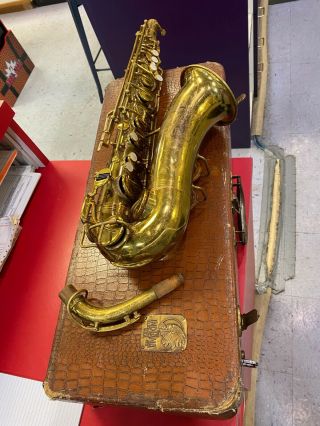 Vintage The Indiana By Martin Alto Saxophone Elkhart - Ind.  U.  S.  A. ,  Case
