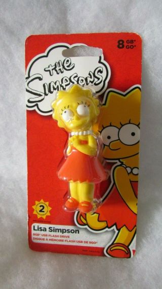 Sandisk The Simpsons Lisa Simpson Usb Flash Drive Memory Stick 8gb