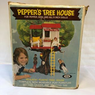 Ideal Tammy Family Pepper Doll Tree House 60 