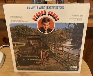 George Jones I Made Leaving Easy For You Factory Vinly Lp Record Cut Out